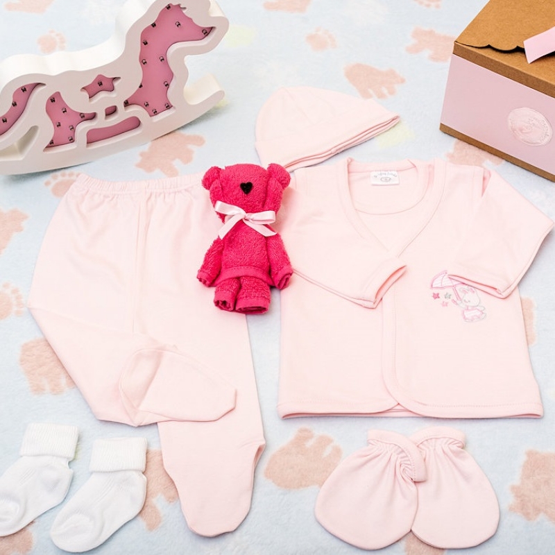 Ajuar de Regalo para Bebes - 8 piezas - Ternura de Algodon