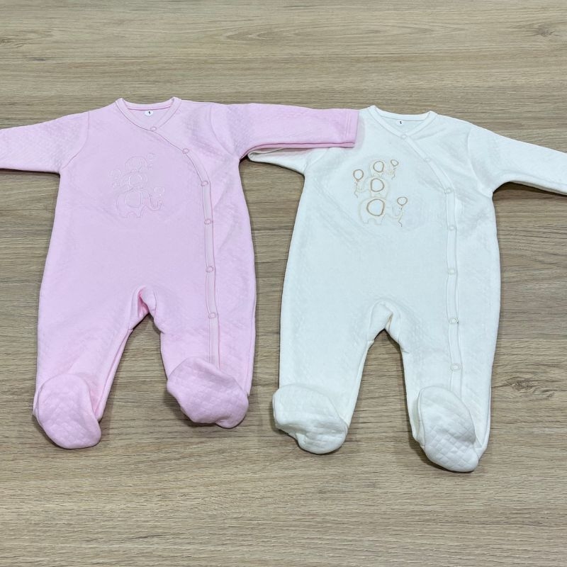 Enterizo Jacquard 100% Algodón Antialérgico, prendas de invierno para bebes